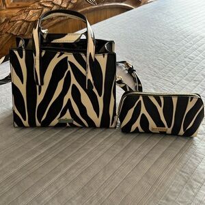 Carlos Santana NWOT purse with mini clutch-cosmetic bag
